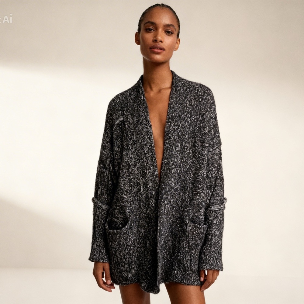 Aritzia Babaton Italian mohair wool cardigan sweater